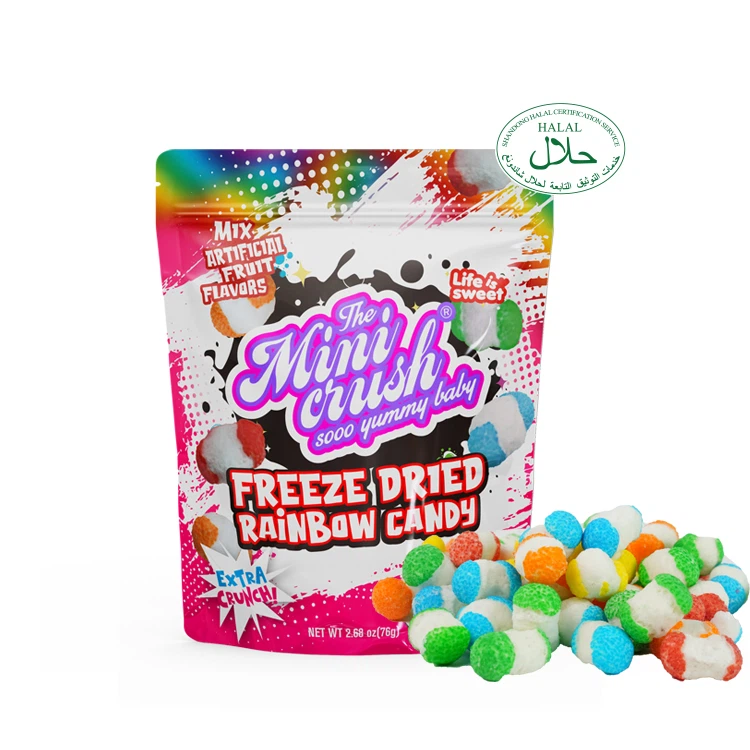 ఎండిన క్రంచీ రెయిన్బోను ఫ్రీజ్ చేయండి